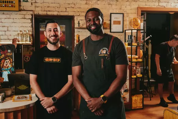 Behind the Counter at Happyfield