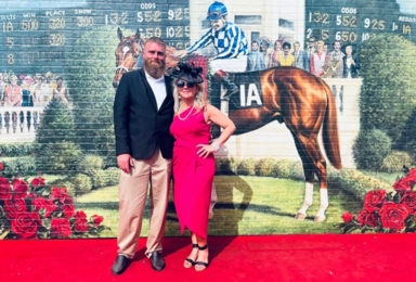 DIRECTV’s Derby Dream Sweepstakes Winners Erica & Michael experience the Run for the Roses