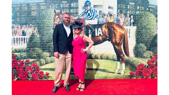DIRECTV’s Derby Dream Sweepstakes Winners Erica & Michael experience the Run for the Roses