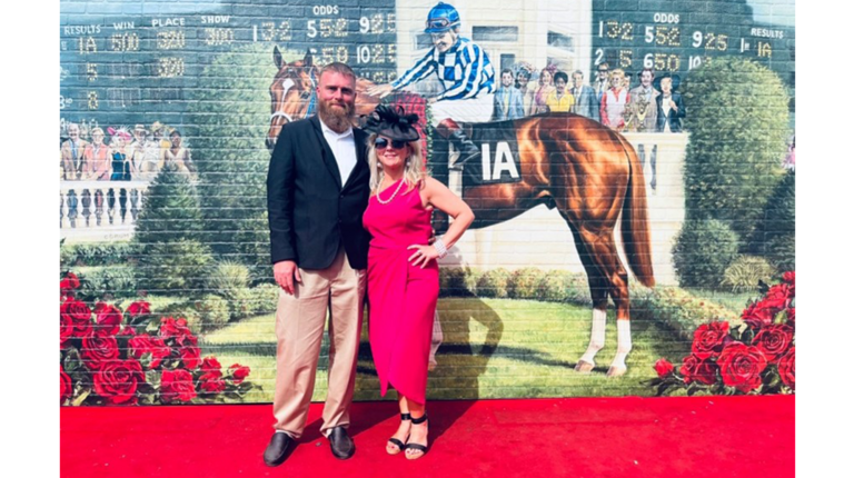 DIRECTV’s Derby Dream Sweepstakes Winners Erica & Michael experience the Run for the Roses