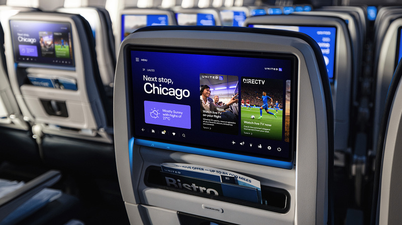 United Airlines and DIRECTV Team Up to Stream Live TV – Including Live Sports – on Starlink-Enabled Seatback Screens This Summer