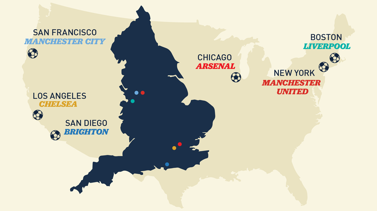 Which Premier League team should you root for based on your U.S. city?
