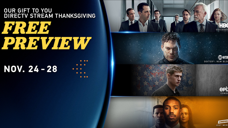 DIRECTV STREAM Thanksgiving Free Preview